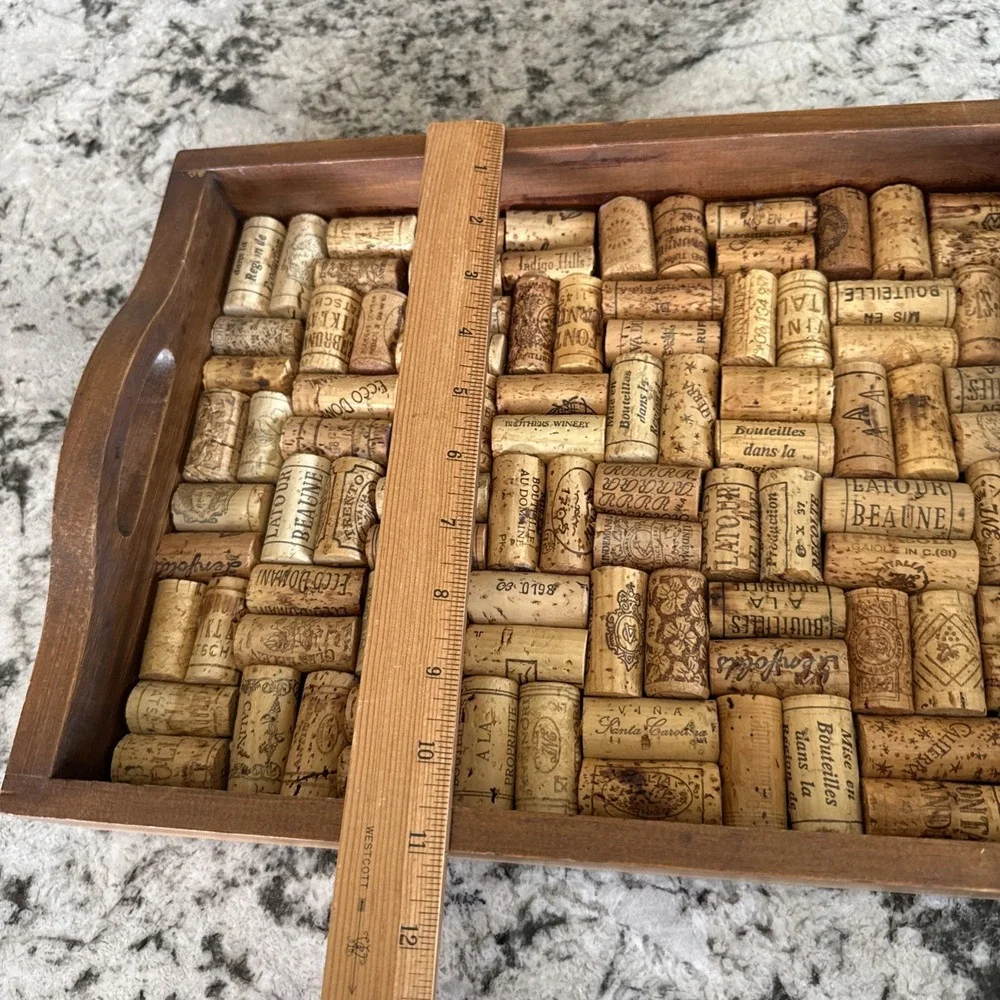 Wine Enthusiast Smooth Wood Serving Tray